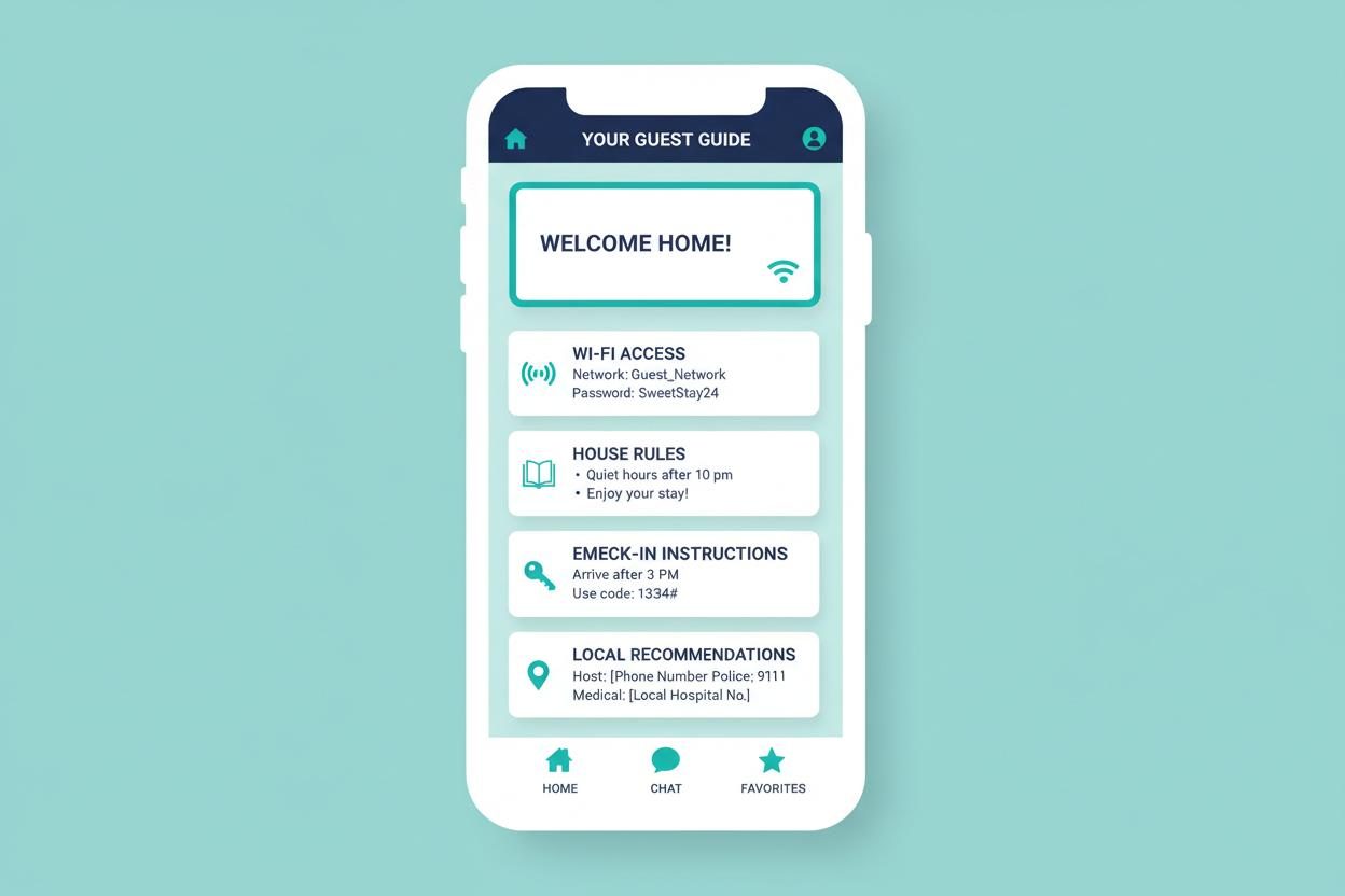 Give Guests a Polished Mobile Guide feature for MyGuestWiFi accommodation portals